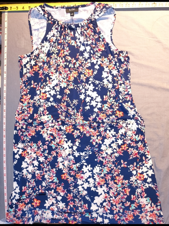 MSK Dresses & Skirts - MSK Navy Floral Sleeveless Casual Dress